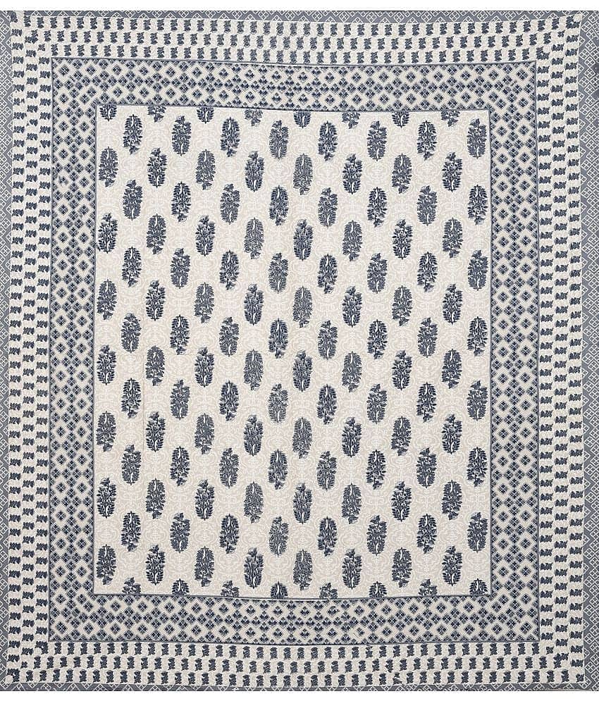Cosito Cotton 1 Double Bedsheet with 2 Pillow Covers ( Grey ) view 2