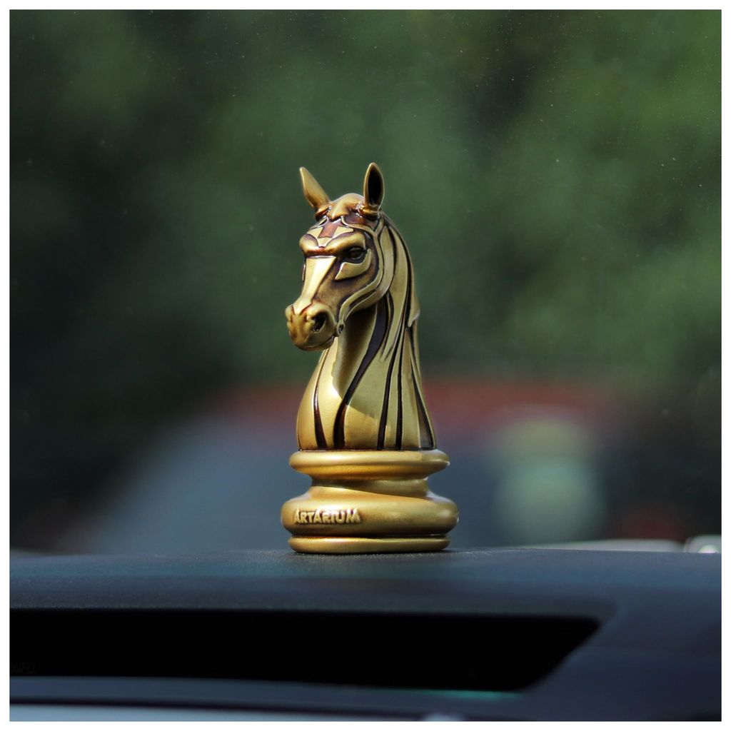 Artarium Knight Horse Chess Piece Statue Sculpture Collectible Figurine for Car Dashboard- Pack of 1 (Antique) view 2