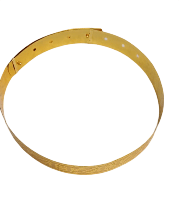 Gold-Plated Floral Engraved Kamarbandh view 2