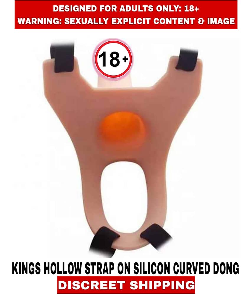 Sexual Wellness Men's Sex Toys L U X Y Hollow Strap-On Dildo Silicon And Curved Dong Strap-On For Men view 2