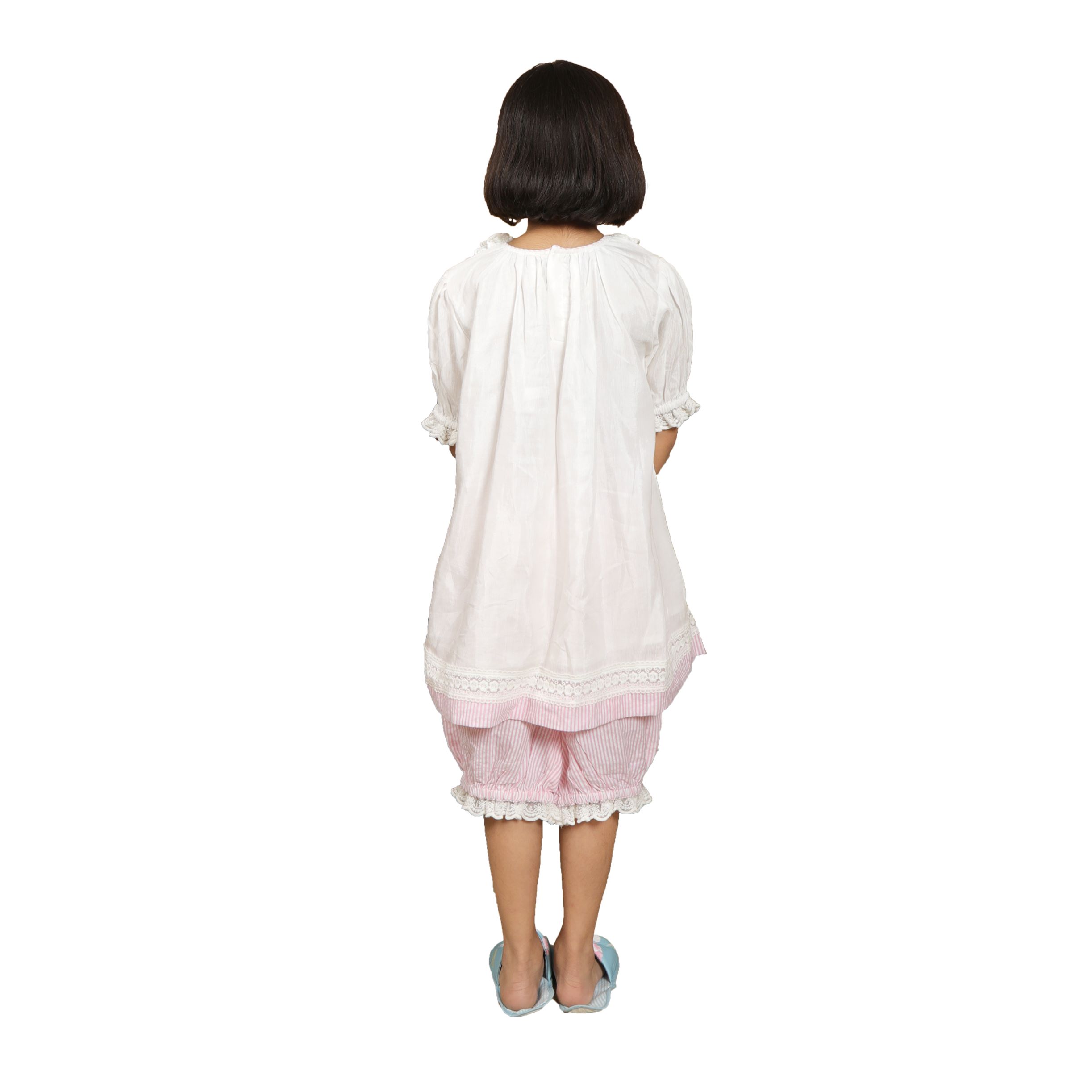 DE CHEVALERiE en Rouge - Ashter Rose Nightdress - Pink 6- 7 Years view 2