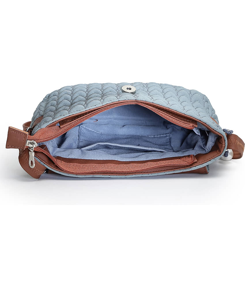 Anekaant Sling Bag Polyster Set of 1 ( Teal ) view 2