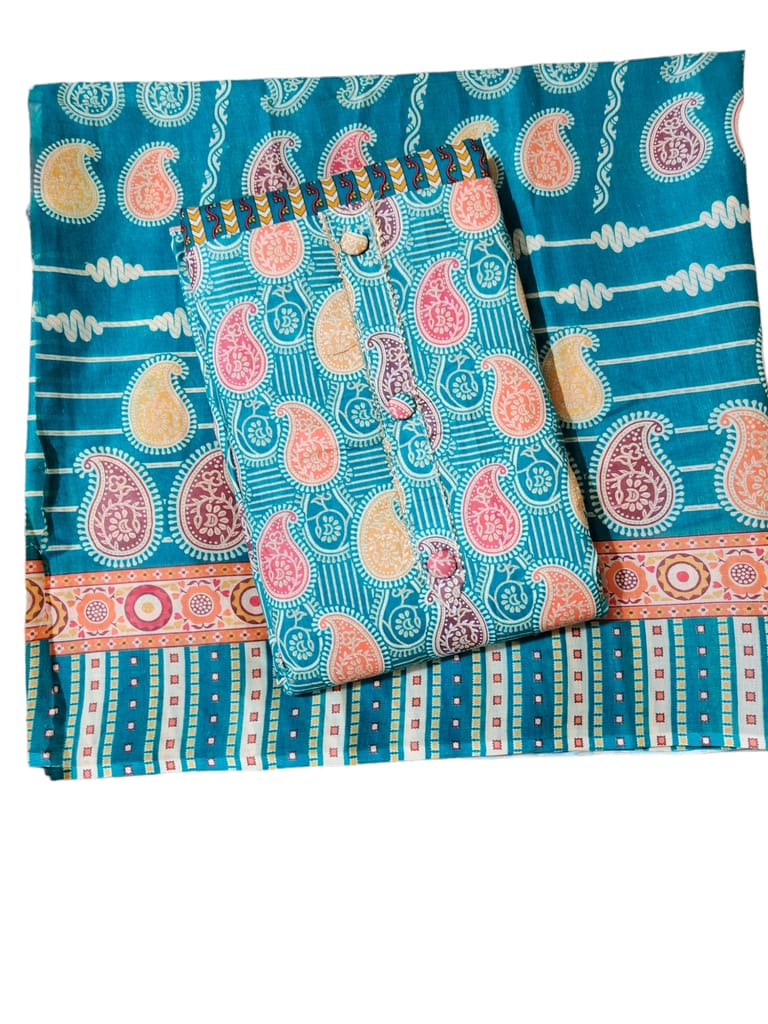 Women's Cotton Dress Material (Unstitched Salwar Suit) view 2