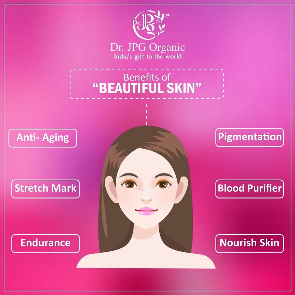 Dr JPG Organic Herbals Beautiful Skin Wellness Capsules 500mg, 60Veg. Capsules | For Healthy, Radiant & Glow, Helps Rejuvenate Skin & Naturally Purify The Blood,| INDIA Organic Certified. view 2