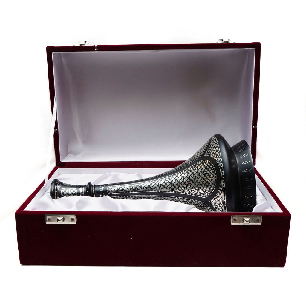 Bidri Work Shahnayi Vase (1TMTDCOKA08502) view 2