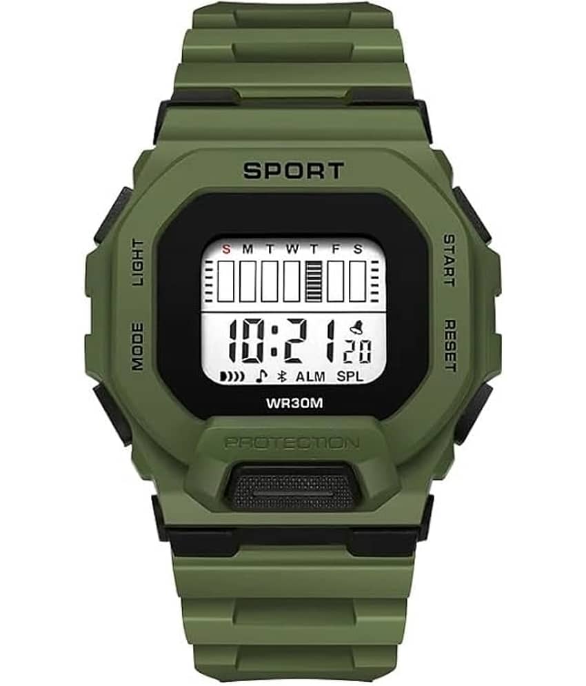 Svats Green Silicon Digital Men's Watch