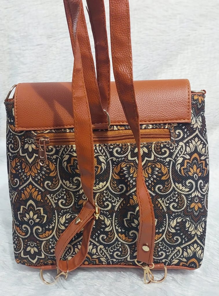 Grey Jute Sling Bag view 2