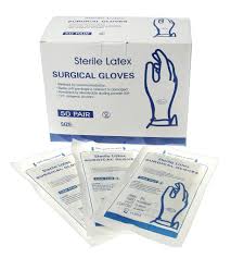 Disposable Sterile Latex Surgical Gloves (50 Pairs) view 2