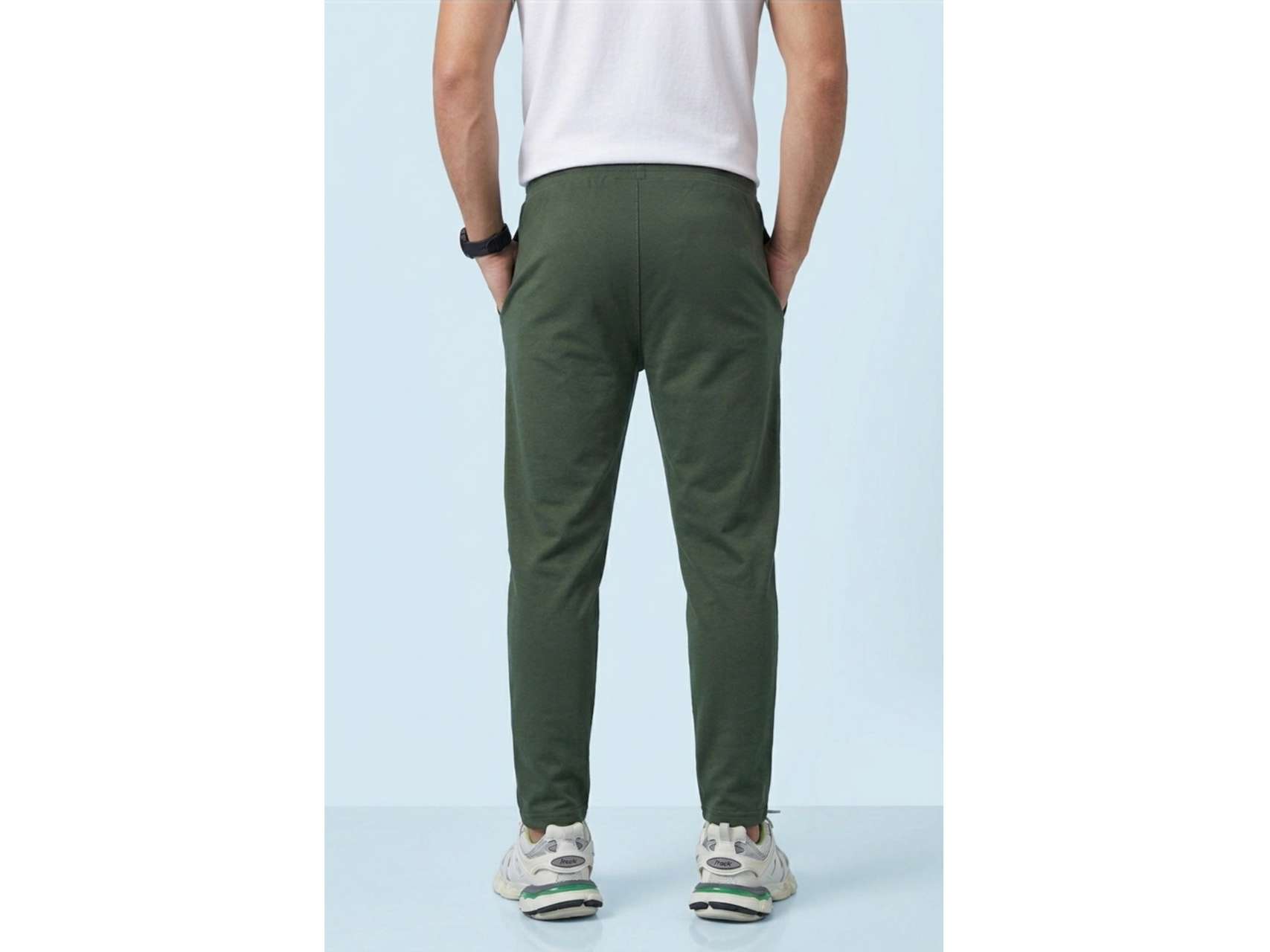 Stud & Gracy Men Regular Fit Dry Fit Training Track Pants Olive Green - XL - 36 view 2