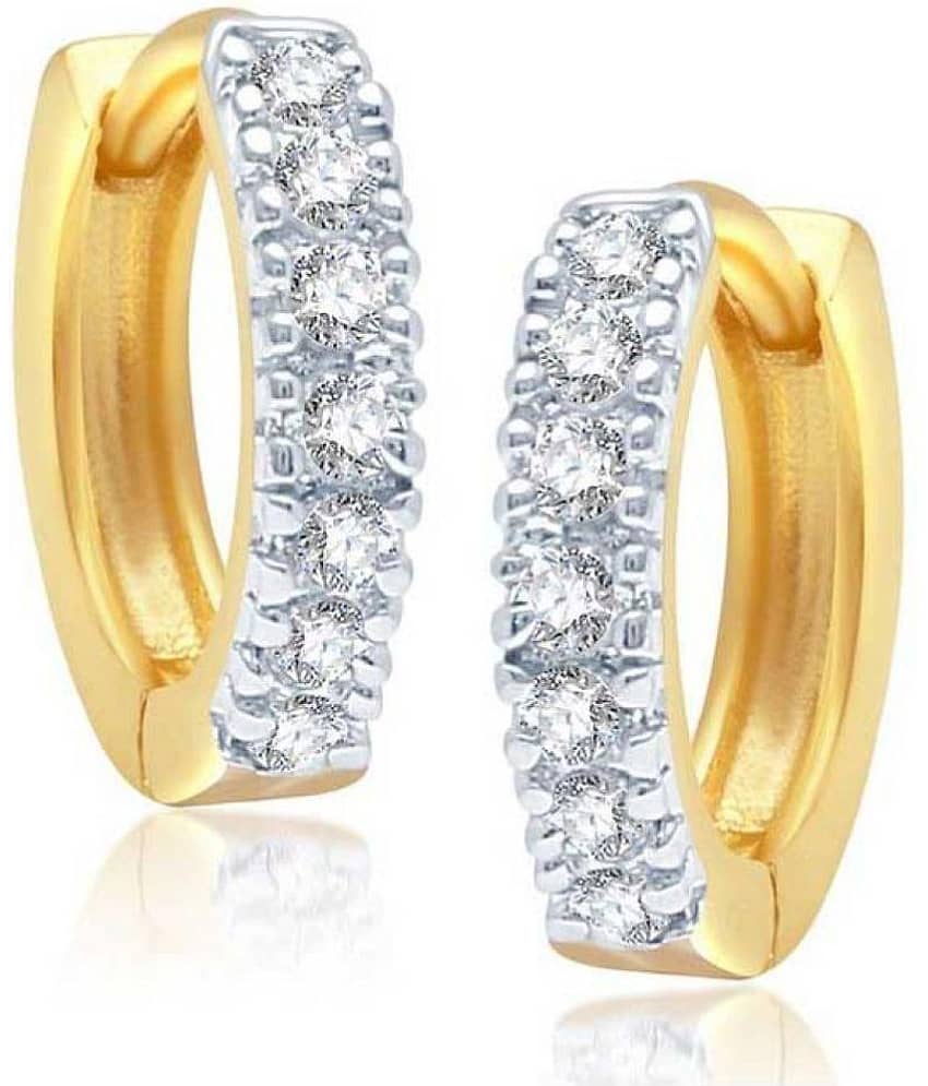 Youbella Golden Hoop Designer Earrings 2 Pair view 2