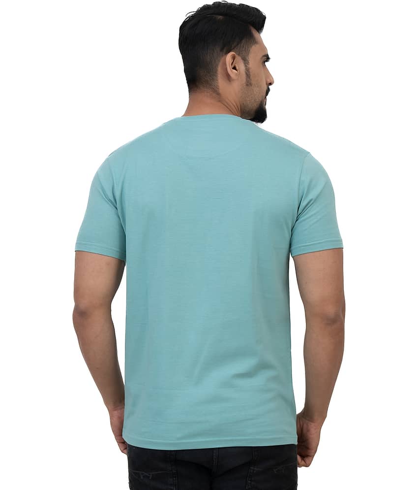 Cotstyle Pack of 1 Cotton Regular Fit Men's T-Shirt ( Blue ) view 2