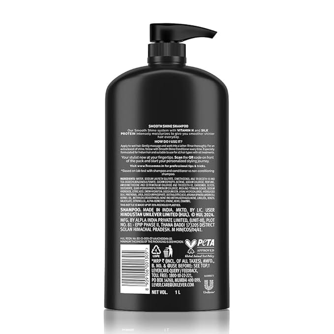 TRESemme Smooth Shine Shampoo with Vitamin H and Silk Protein (1 Liter) view 2