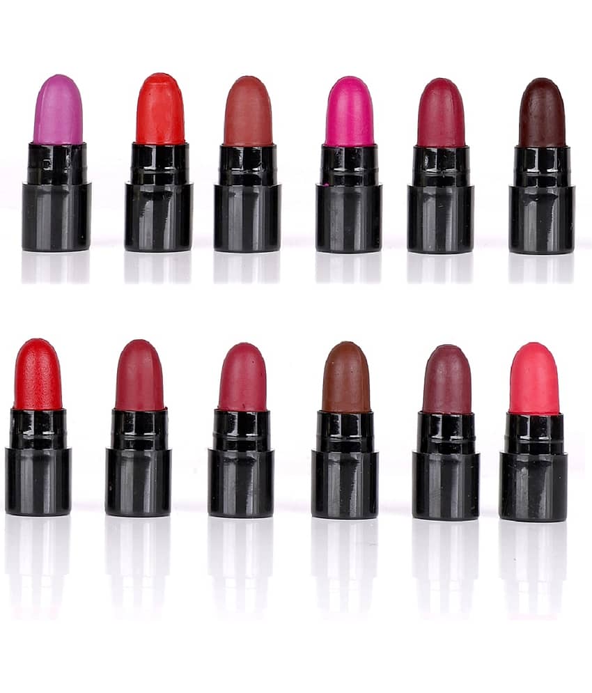 Pinner Multi Shade Matte Lipstick(Set of 12) view 2