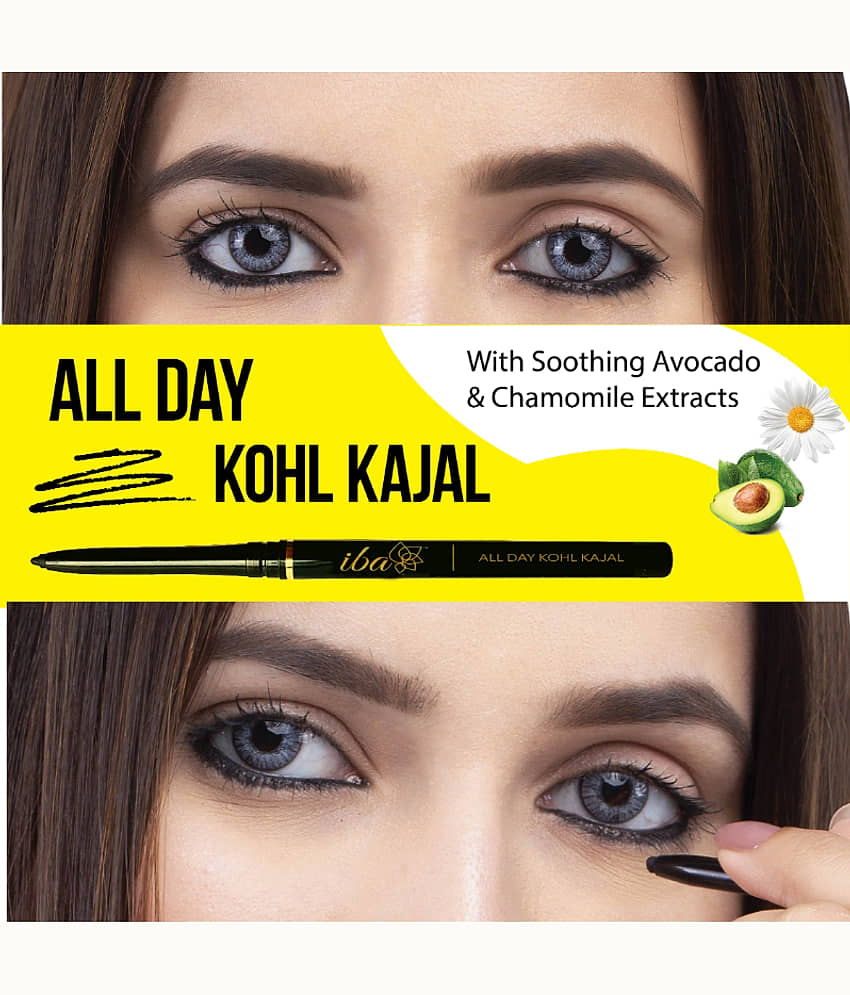 Iba All Day Kohl Kajal, Long Stay Liquid Eyeliner Combo, (Pack of 2) view 2