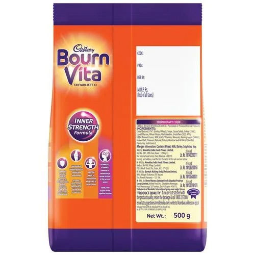Bournvita Chocolate Health Drink - Bournvita, 500 gm view 2