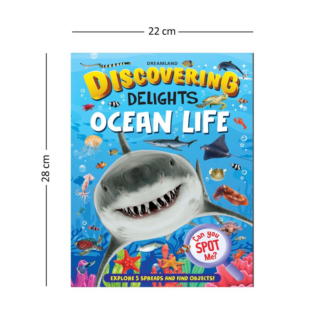 Ocean Life Discovering Delights Flap Book for Kids Age 4 - 10 years [Paperback] Dreamland Publications view 2