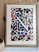 Personalised Initial Pressed Flower Frame Custom Botanical Gift for Couples & Weddings