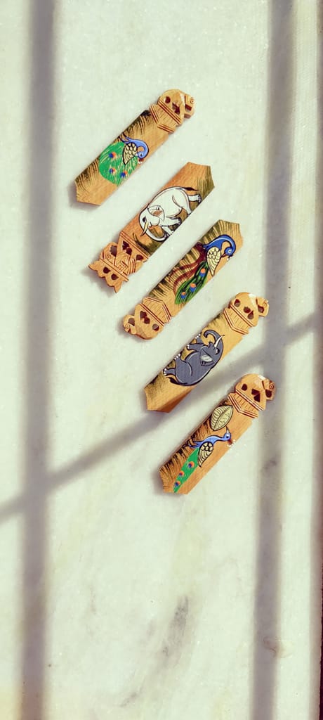 WOODEN BOOKMARK HAND PAINTED view 2