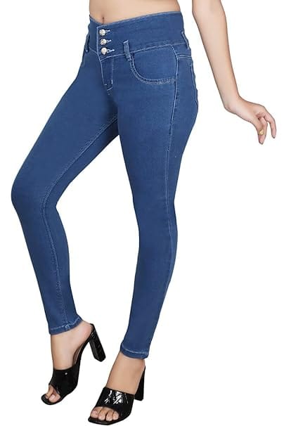 FINBEAT Jeans Pattern 3btn Skinny Fit Basic Belt Basic Bottom 12003 Jeans for Women view 2