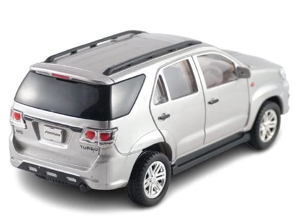 Mehtab Pull Back Plastic Fortuner Car Toy Wonderfull Design & Bold Look Toy for Kids Fun (Pack of 1, Silver) view 2