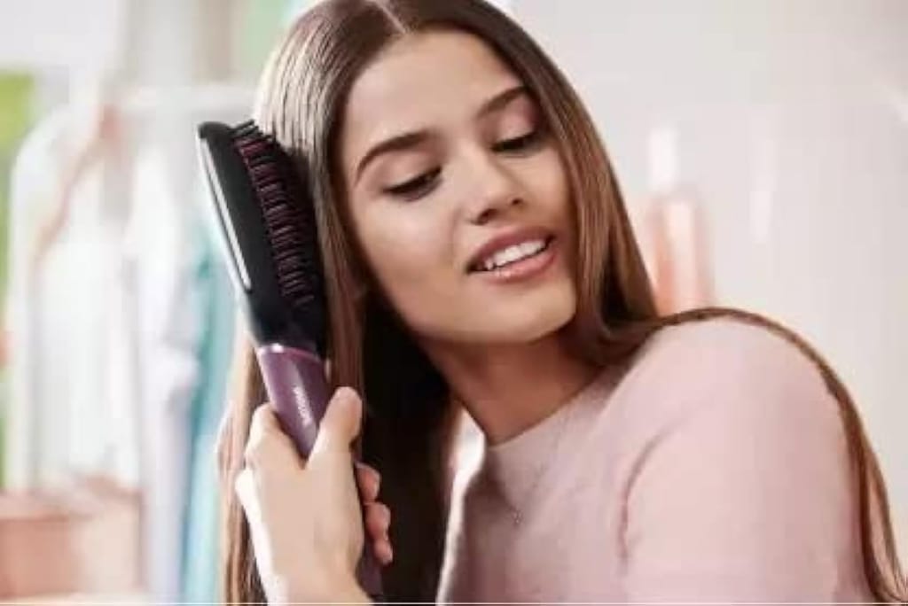 Philips Hair Straightener Brush (BHH730/00 view 2