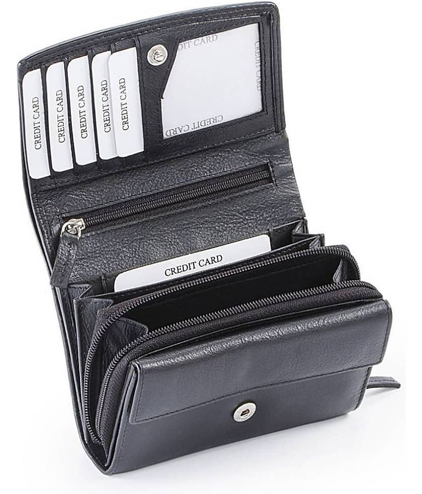 Ft - Leather Brown Women's Regular Wallet ( Pack of 1 ) view 2
