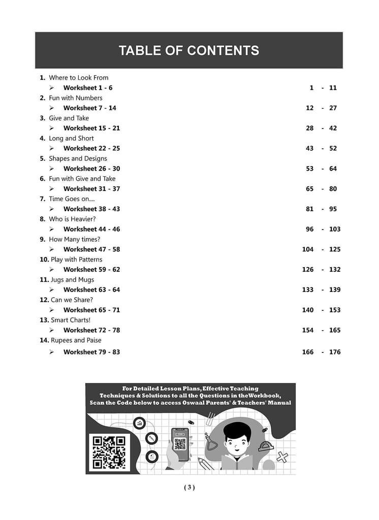 Oswaal NCERT Workbook Mathematics (Math Magic) Class 3 (Black & White) (For Latest Exam) [Paperback] Oswaal Editorial Board [Paperback] Oswaal Editorial Board view 2