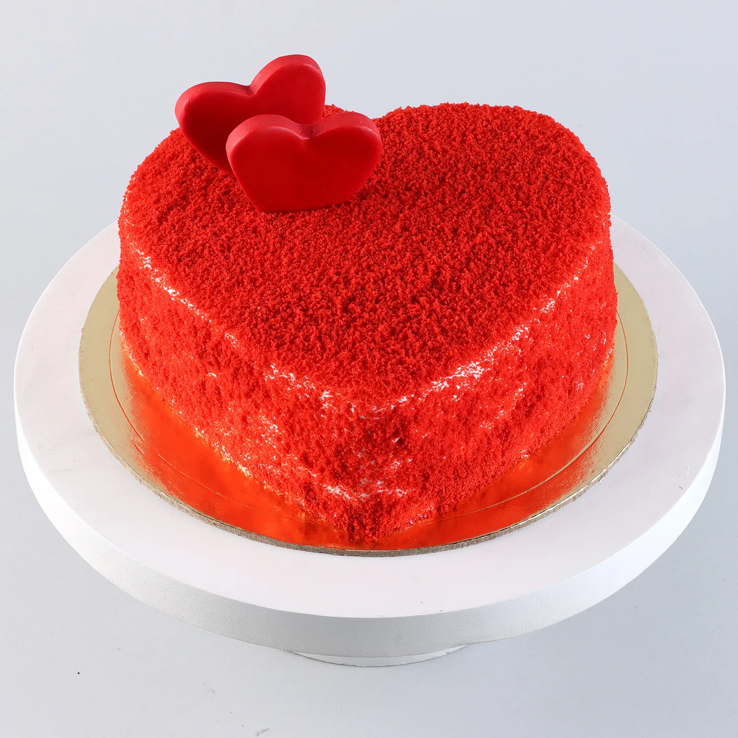 Sweet Red Heart Velvet Cake Half Kg view 2
