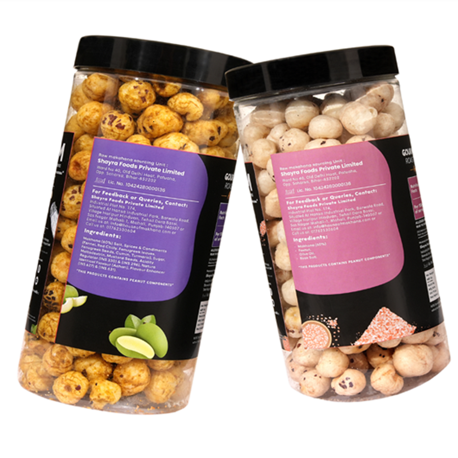 GOURMET MAKHANA Roasted in Olive Oil | Flavors Achari Mango & Himalayan Salt | Combo Of 2, 65g Each. - 130 gm view 2