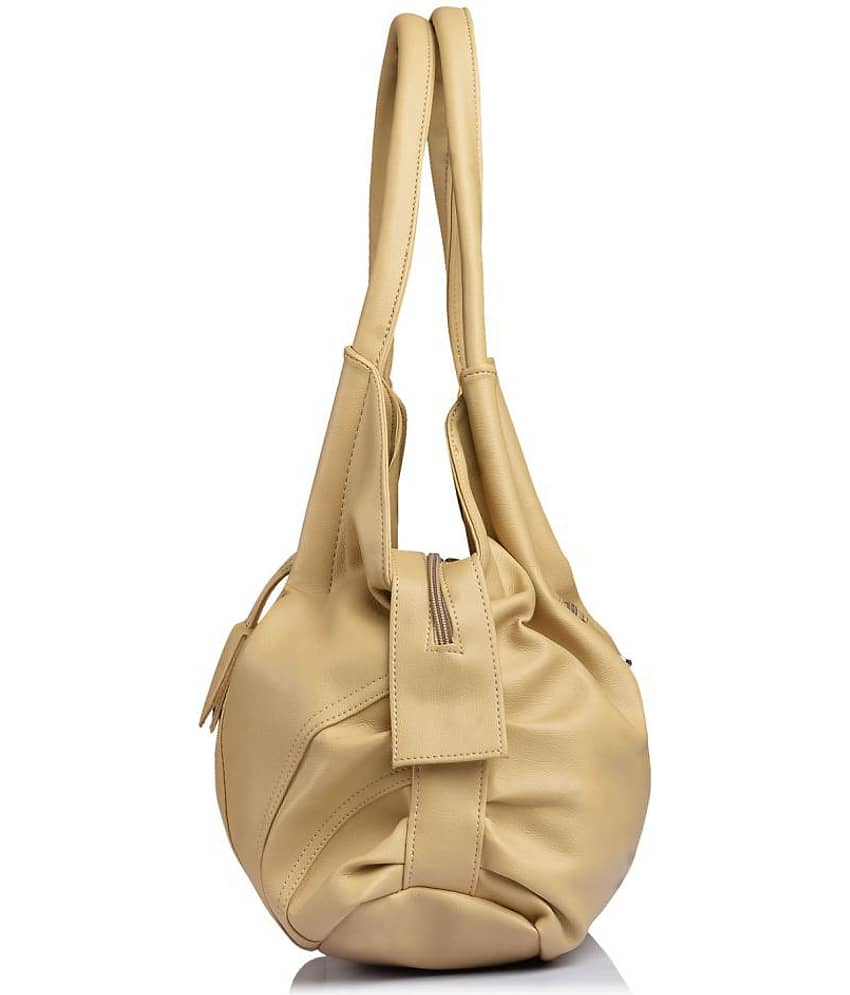 Fostelo - Beige PU Shoulder Bag view 2
