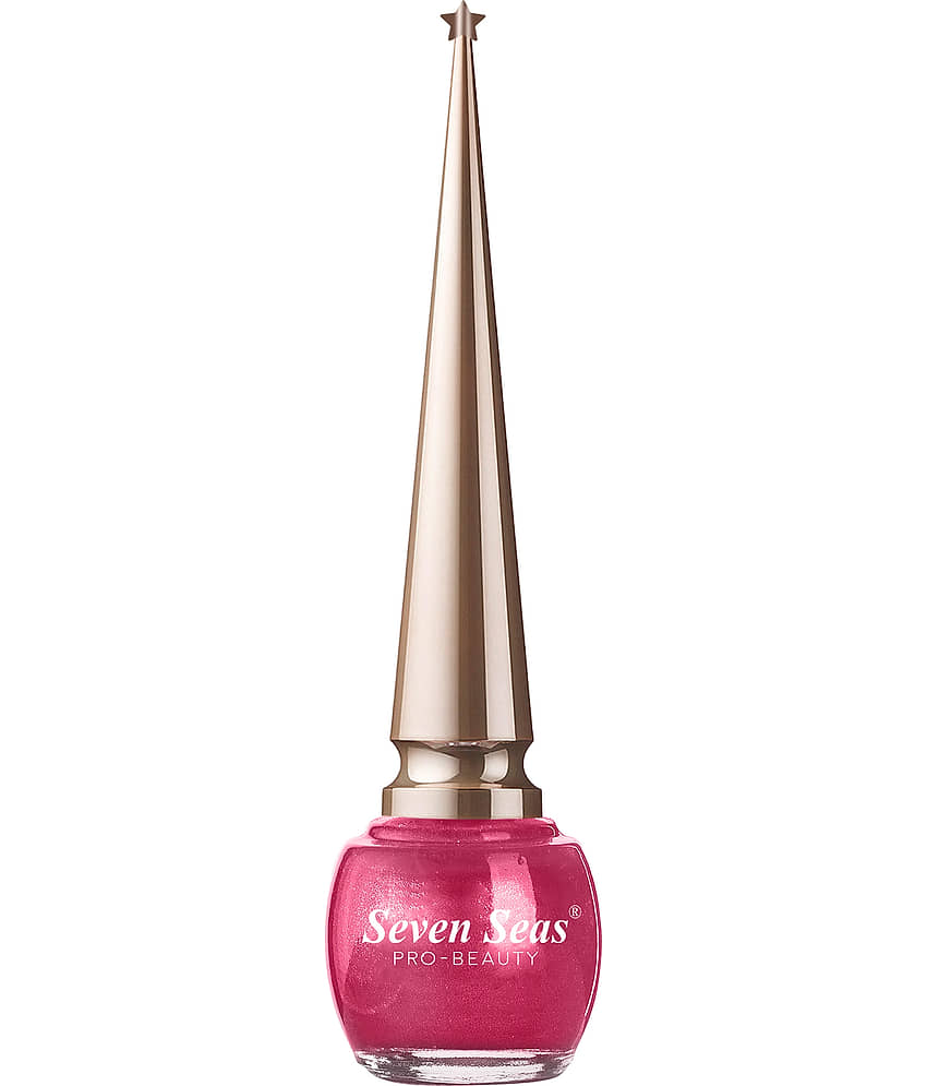 Seven Seas Water Proof | Smudge Proof | Long Lasting Liquid Color Eyeliner(Dark Blue,5ML) view 2