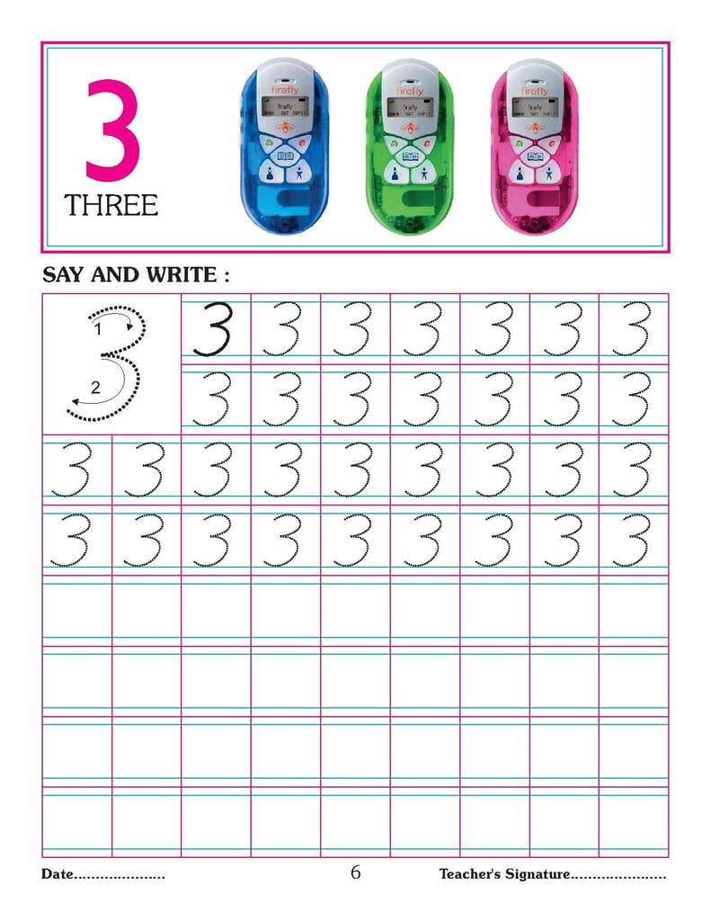 Number Writing Book 1-50 (English, Paperback, [Paperback] Dreamland Publications view 2