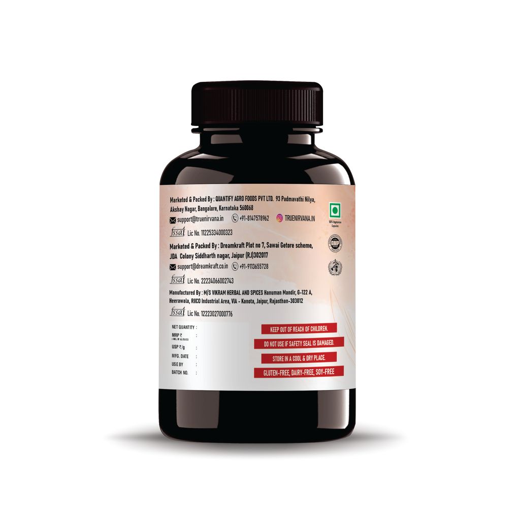 True Nirvana Power Extra Strength Veg Capsules Health and Vitality Supplement 60 Capsules view 2