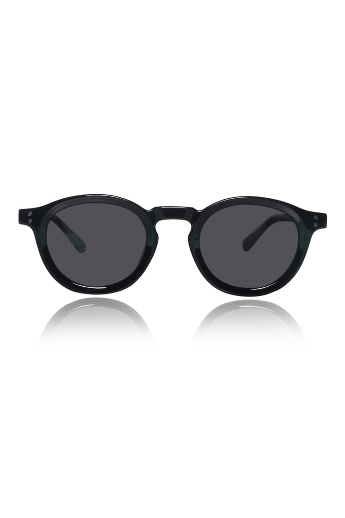 Jodykoes Legacy Series Sunglasses for Men & Women | Premium Injection Acetate | UV400 Protection | Thick and Bold Round Style | Lightweight & Durable Eyewear for Driving, Travel & Outdoor view 2