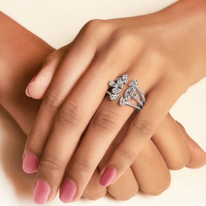 Silver Pixie Dust Ring view 2