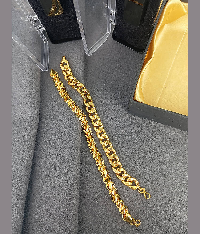 SHANKH-KRIVA Gold Bracelet ( Pack of 1 ) view 2