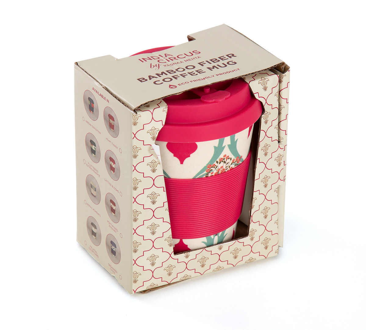 India Circus Lattice Blooms Small Bamboo Frankie Cup view 2