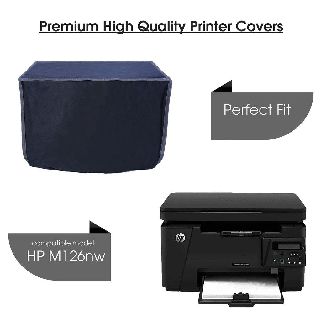 Palap Super Premium Dust Proof Printer Cover for HP M126nw - Black (Size :47 x 41.5 x 30.4 Cms) view 2
