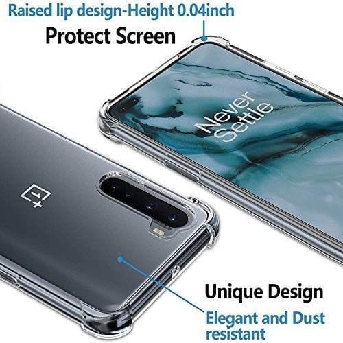Generic Back Cover for OnePlus Nord(TPU+Plastic/Transparent) view 2