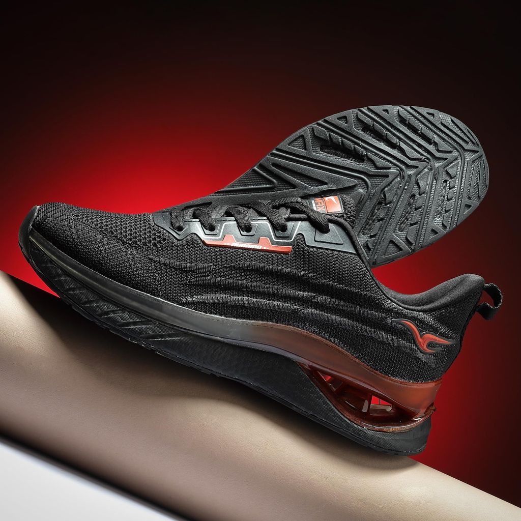 VOMAX SPORTS Stalino-03 Men's Breathable and Lightweight Flyknit Upper Walking, Road Running Shoes view 2