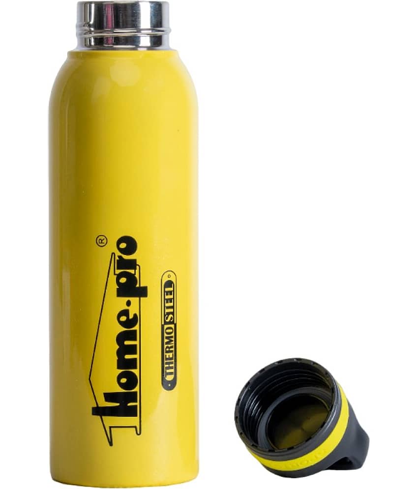 HomePro - Stainless Steel Vacuum Bottle , 24 hours Hot & cold Thermoware | Thermosteel, Flask, 650ml, Yellow view 2