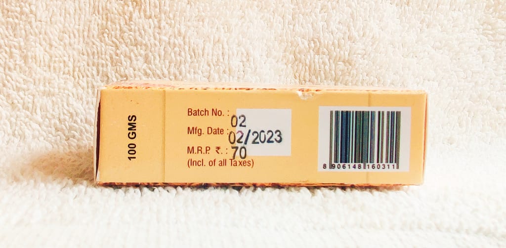 Vetiver annato glycerine bath soap (100gm) view 2