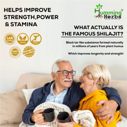 Humming Herbs Himalayan Shilajit Resin, 50 gm, Natural Stamina & Immunity Booster, Semi Liquid Form, Enhance Vitality view 2