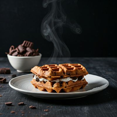 Sandwich Waffle Triple Chocolate