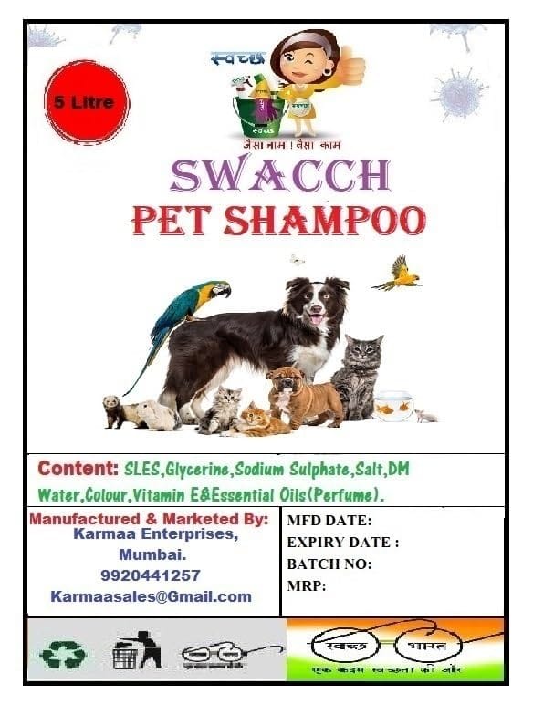 SWACCH PET Shampoo (5 Litre) (Combo Pack of 2) Lemon & Jasmine view 2