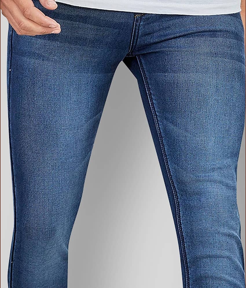 Hasasi Denim - Blue Cotton Blend Regular Fit Men's Jeans ( Pack of 1 ) view 2