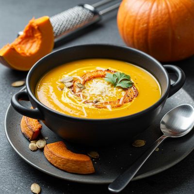 Moroccan Roasted Pumpkin & Parmesan Soup