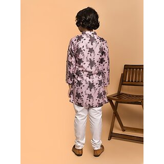 PrintCultr Boys Festive & Party Kurta and Pyjama Set (Multicolor) view 2