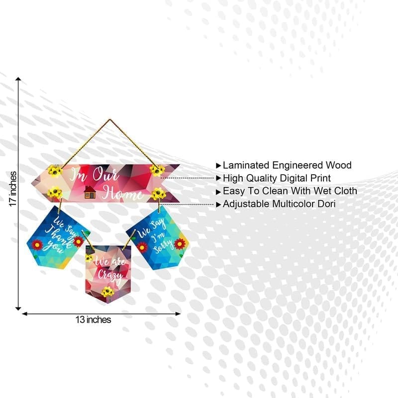 Wall Hangings for Home Decoration Items for Living Room Decor Welcome Home Wall Hanging for Home Office Decoration Handmade Craft Decorative Wall Art (WH2804) view 2