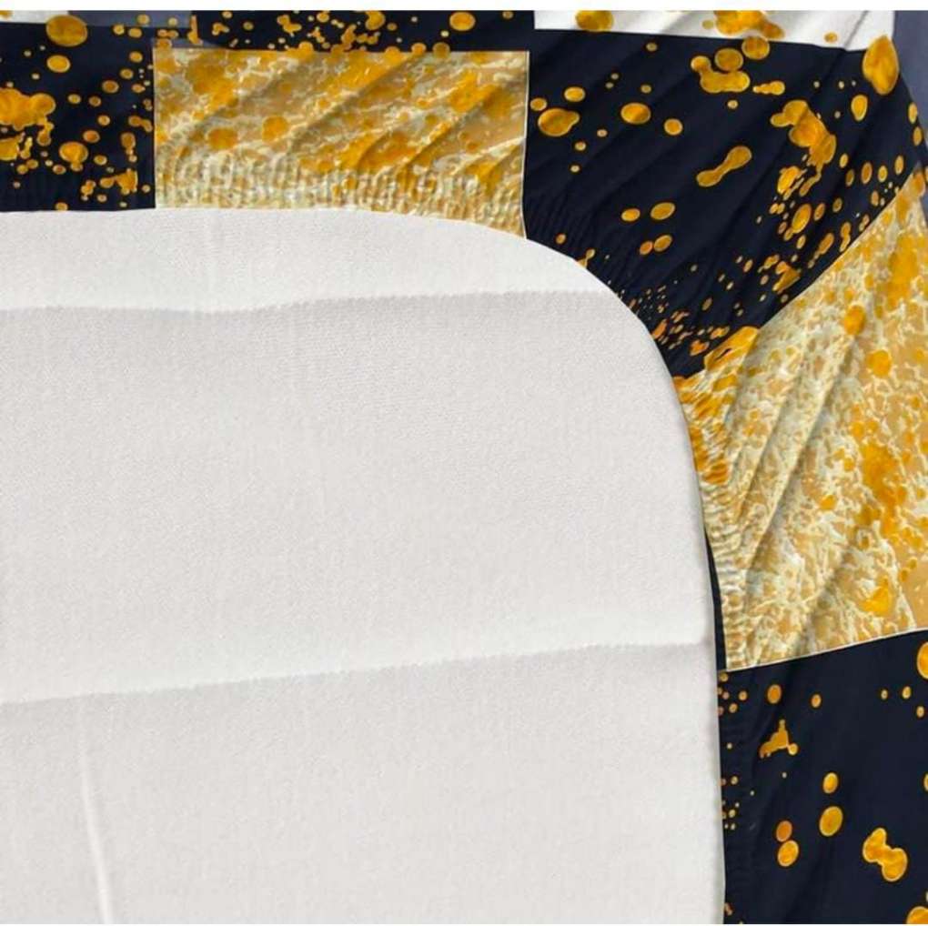 Homdazal Microfibre Abstract Queen Size Multi Color - Multi, Size - Queen view 2